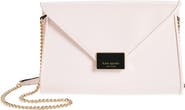 Kate Spade New York anna medium envelope leather convertible clutch
