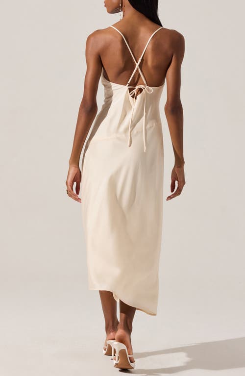 Astr The Label Cowl Neck Slipdress In Ivory