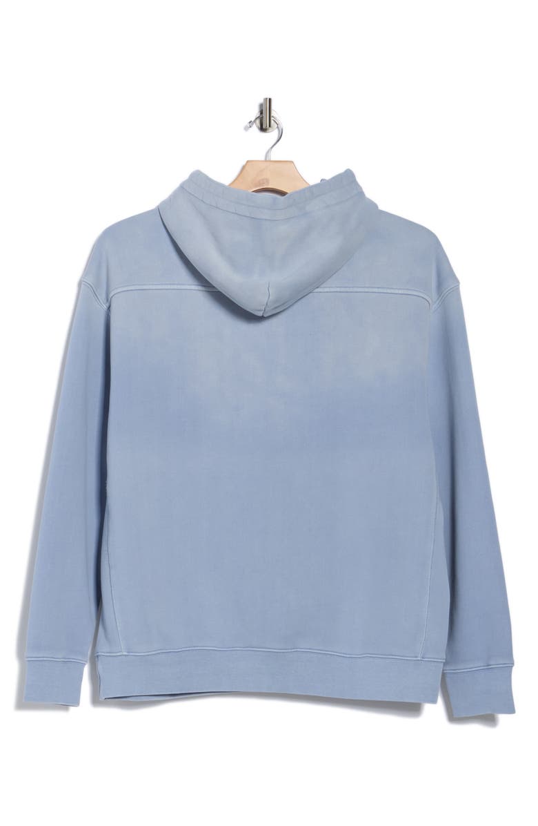 PURPLE BRAND Heavyweight Cotton Fleece Hoodie, Alternate, color, Blue