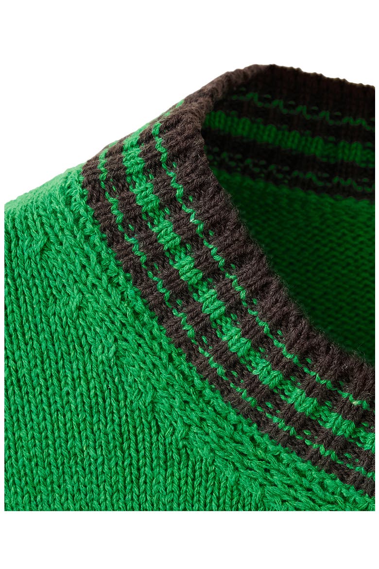 Short Sleeve Sweater, Alternate, color, GREEN