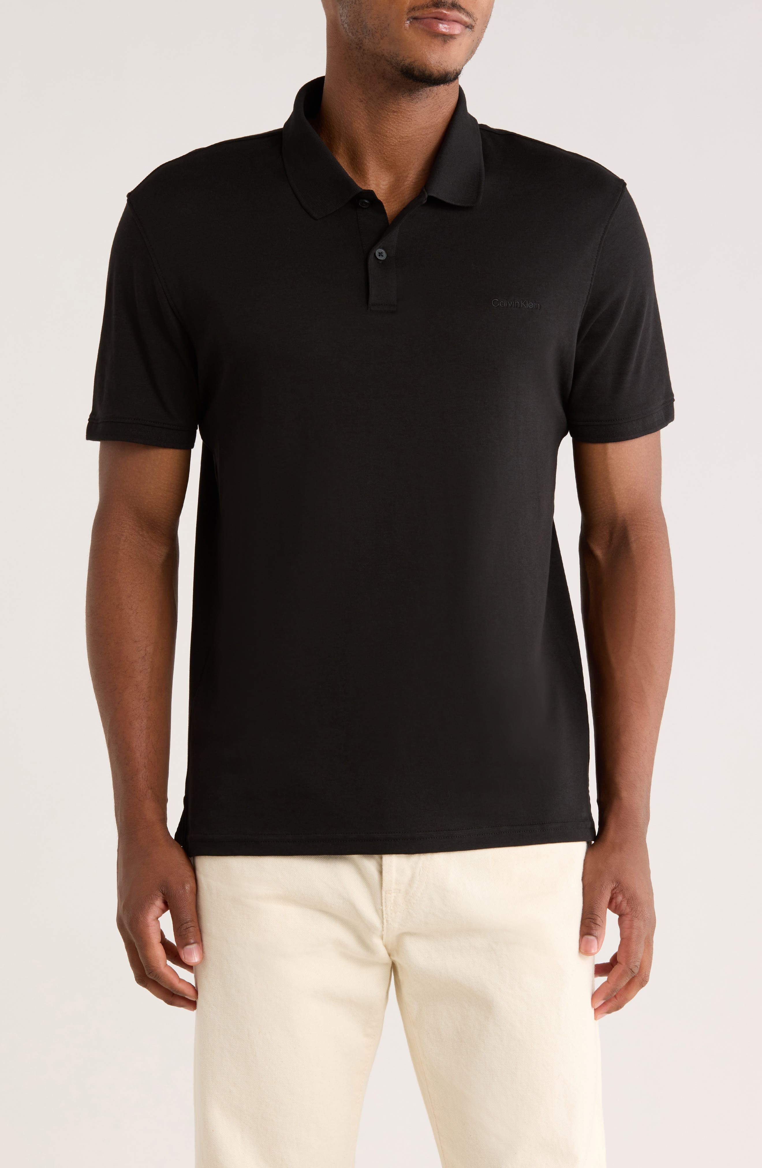 Calvin Klein Liquid Touch Interlock Cotton Polo