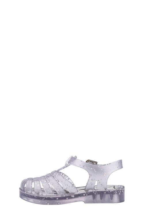 Melissa Kids' Possession Metallic Jelly Sandal In Transparent