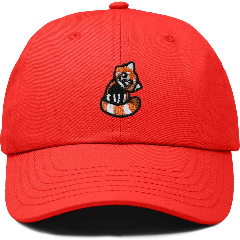 DALIX DALIX RED PANDA EMBROIDERED DAD HAT