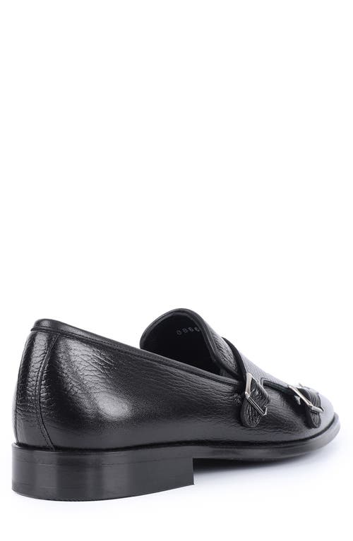 Vellapais Ledonia Double Monk Strap Loafer In Black