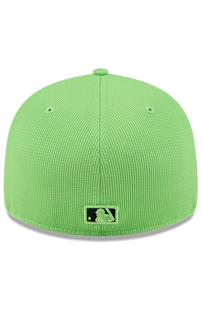 New Era Men's New Era Neon Green Tampa Bay Rays City Connect Batting Practice Low Profile 59FIFTY Fitted Hat, Alternate, color, Neon Green