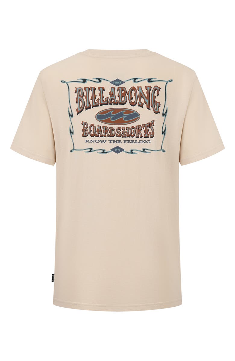 Billabong Kids' Double Spread Short Sleeve Graphic T-Shirt, Alternate, color, Chino