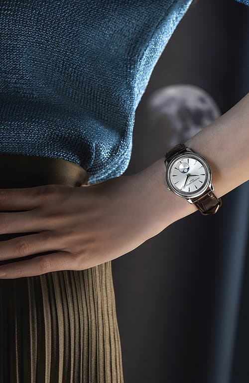 Frederique Constant Moneta Moonphase Watch, 37mm