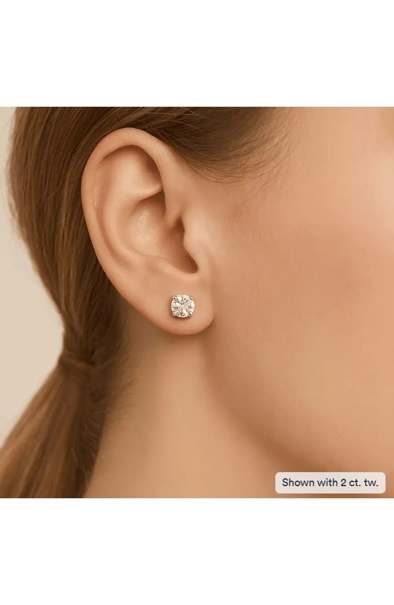 Bliss Diamond Certified 2.00Ct TW Natural Diamond Studs 14k Gold, Alternate, color,