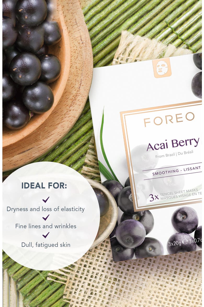 Farm To Face Sheet Mask - Acai Berry x3, Alternate, color, None