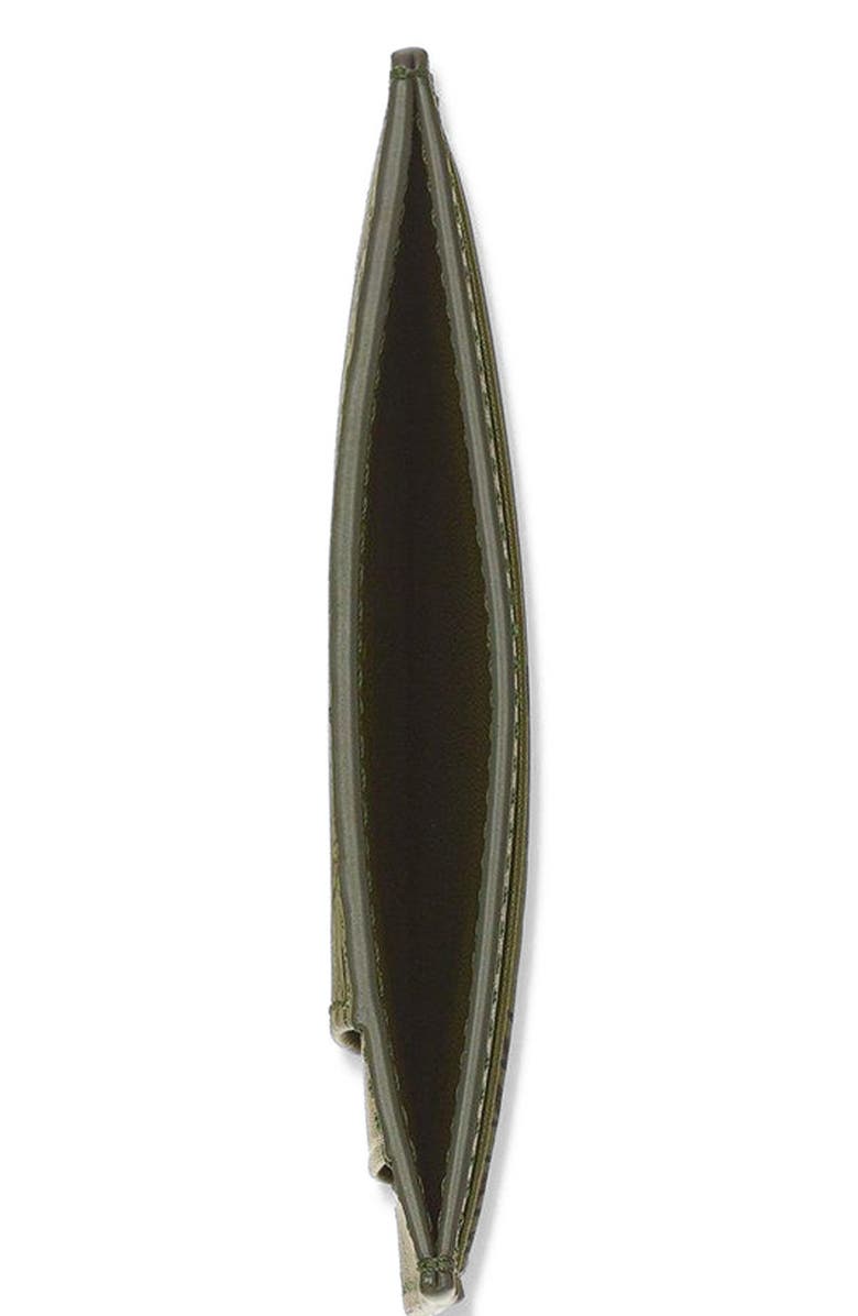 MCM Aren Card Case in Visetos, Alternate, color, Green