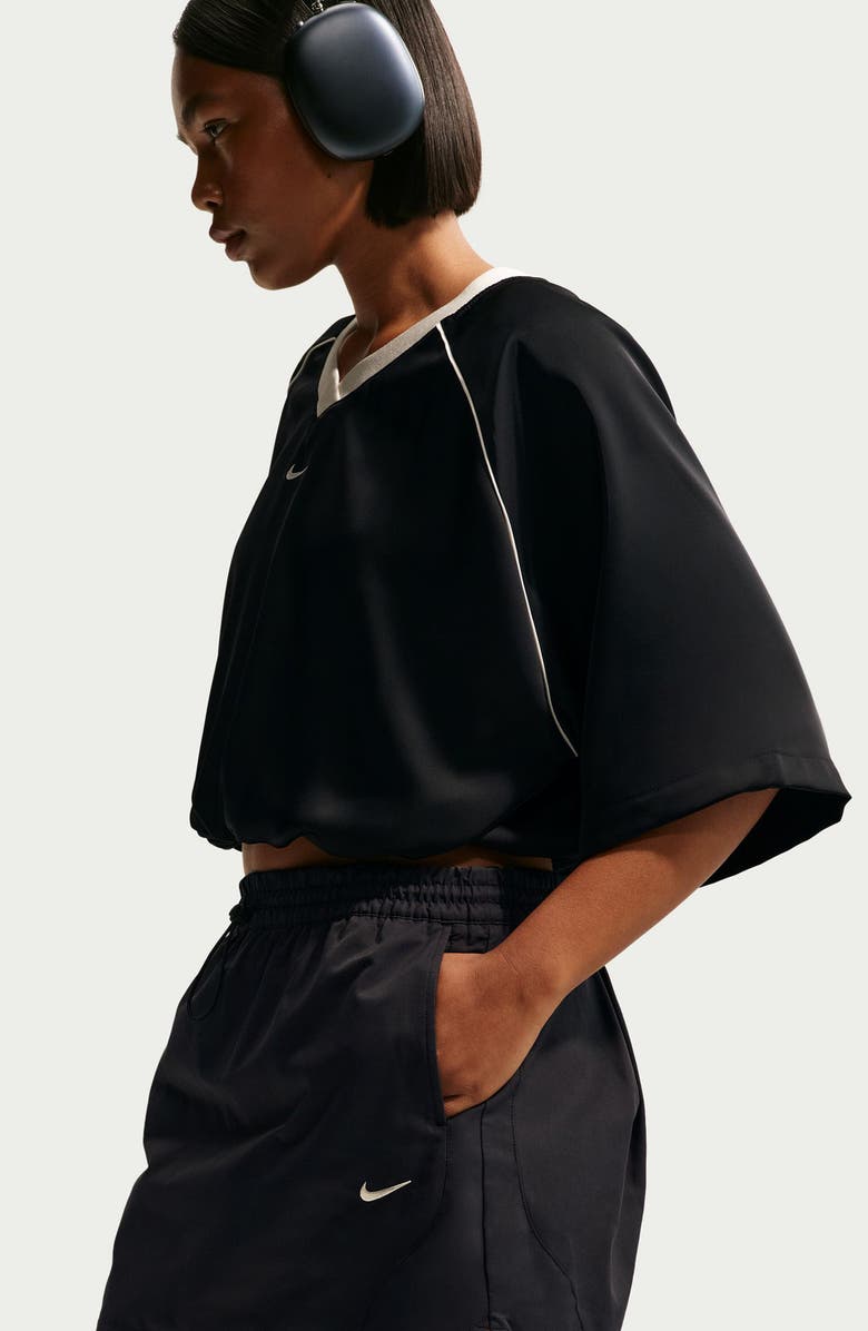 Nike Sportswear Street Mid Rise Mini Skirt, Alternate, color, Black/ Black/ Chalk