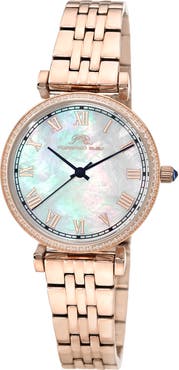 PORSAMO BLEU Emma Mother-of-Pearl Dial Bracelet Watch