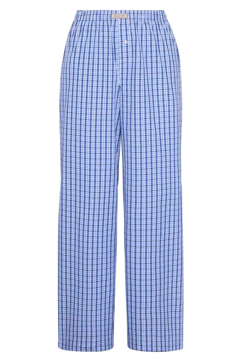 Kickback Casuals Sleep Pants, Alternate, color, SKYLINE BLUE PLAID BEHAVIOR