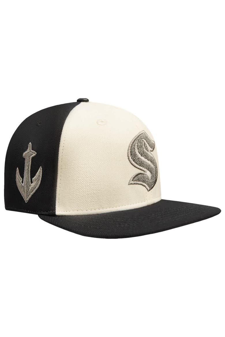 Men's Pro Standard  Cream Seattle Kraken French Terry Snapback Hat, Main, color, Cream
