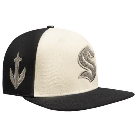 Men's Pro Standard  Cream Seattle Kraken French Terry Snapback Hat