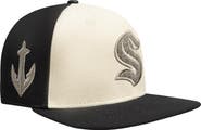 PRO STANDARD Men's Pro Standard  Cream Seattle Kraken French Terry Snapback Hat
