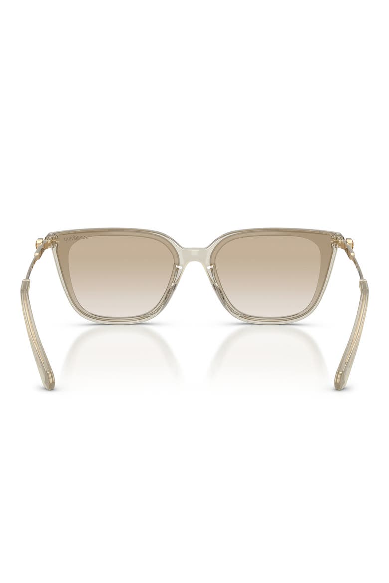 63mm Oversize Square Sunglasses, Alternate, color, TRANSPARENT BEIGE / GREY