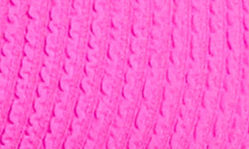 Bleu Rod Beattie Rod Beattie Pucker Up Seersucker Bikini Top In Dahlia