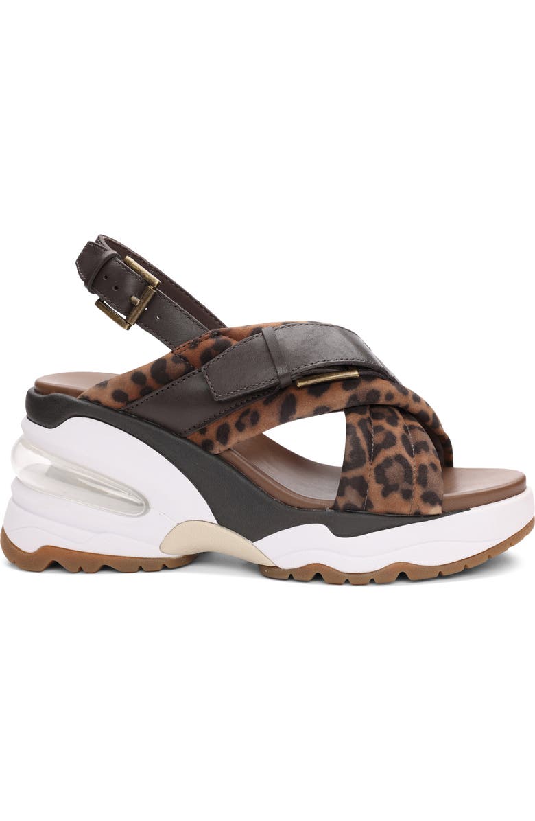 Ash Dixie Bis Leopard Slingback Slide Sandal, Alternate, color,