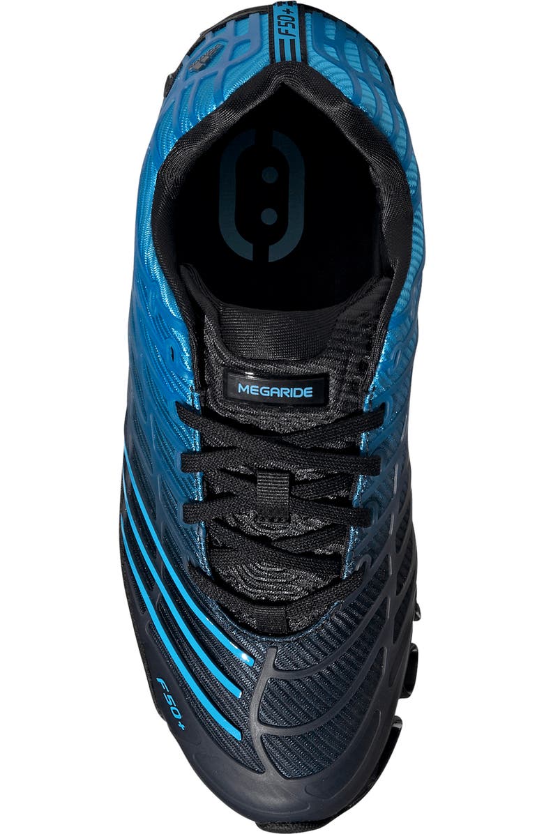 adidas Megaride F50 Running Sneaker, Alternate, color, Black/ Lucid Aquamarine/ Black