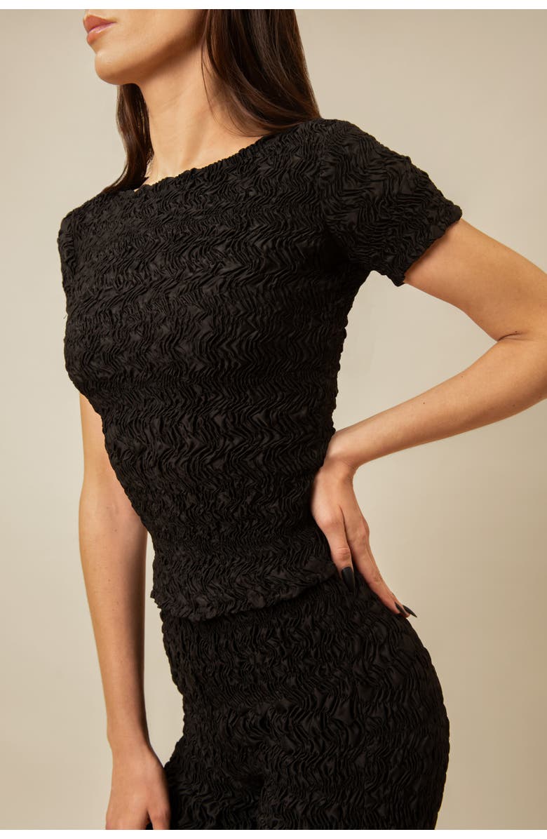 Contessa Mills Blair Cozy Elevated Cotton T-Shirt, Alternate, color, Black