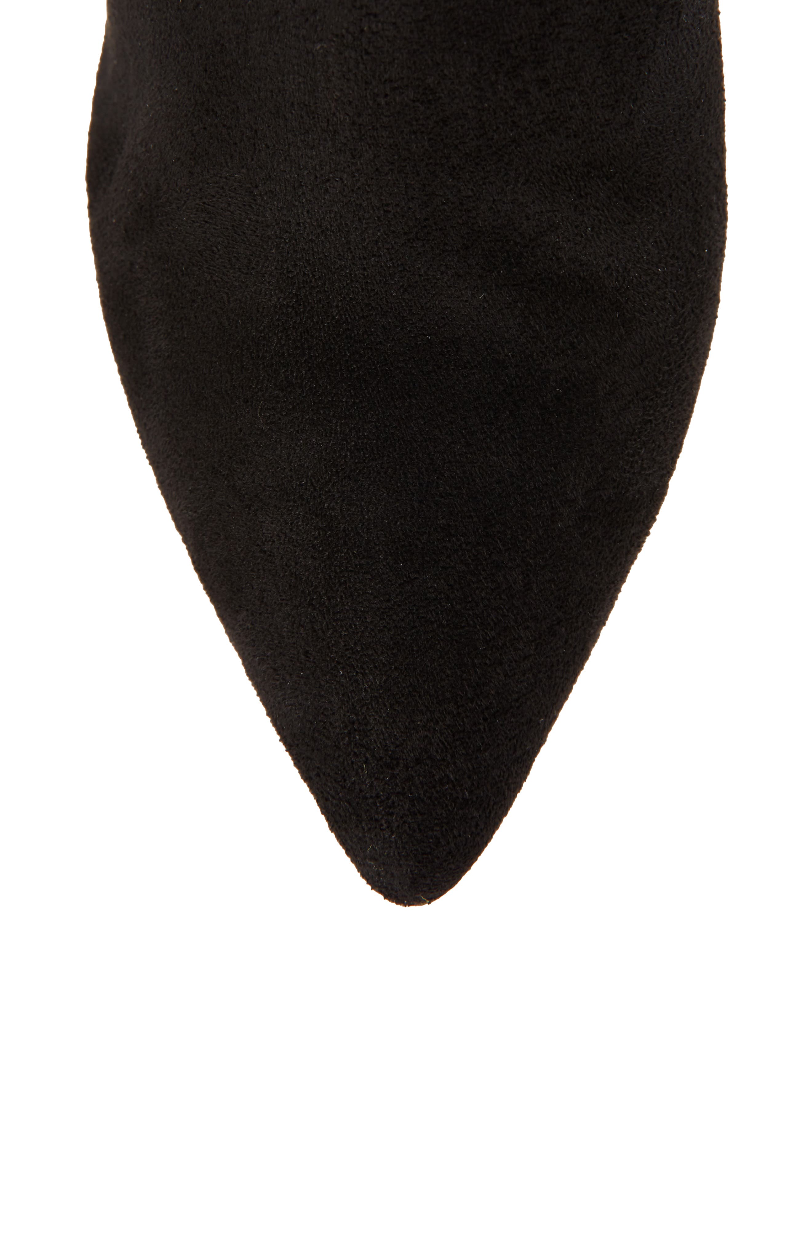 Nifty Pointed Toe Over the Knee Boot, Alternate, color, BLACK