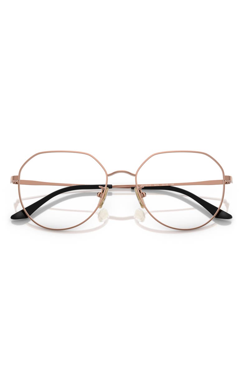 VOGUE 55mm Round Optical Glasses, Alternate, color, Rose Gold