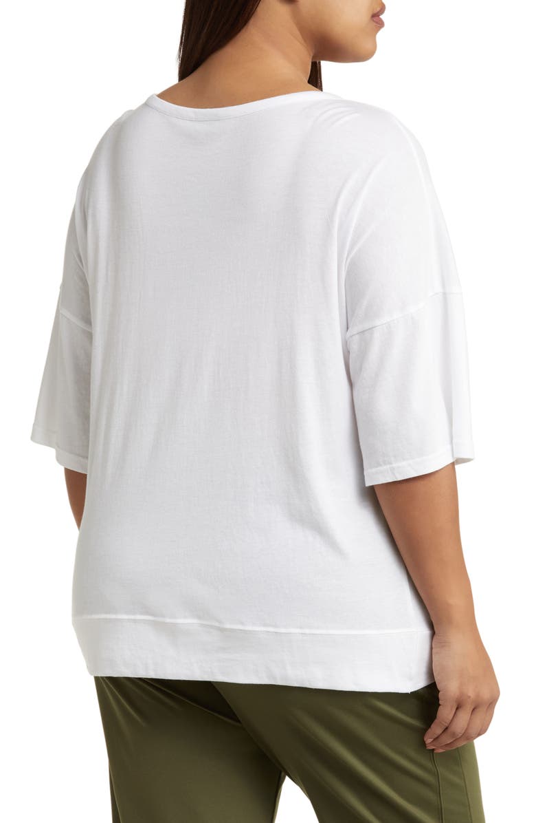 Zella Plus Twist Front T-Shirt, Alternate, color, 