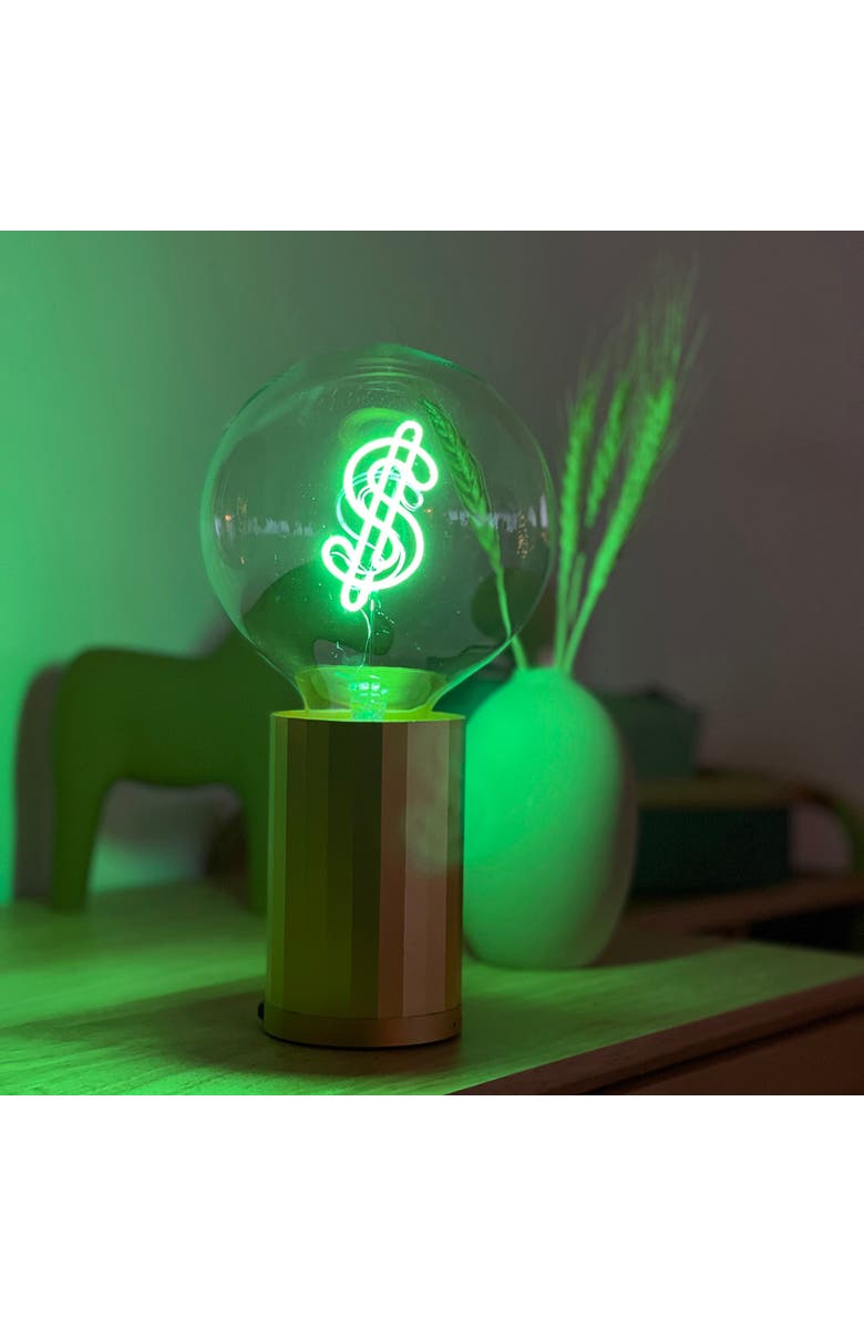 MITB Dollar Sign Portable Table Lamp, Alternate, color, Gold