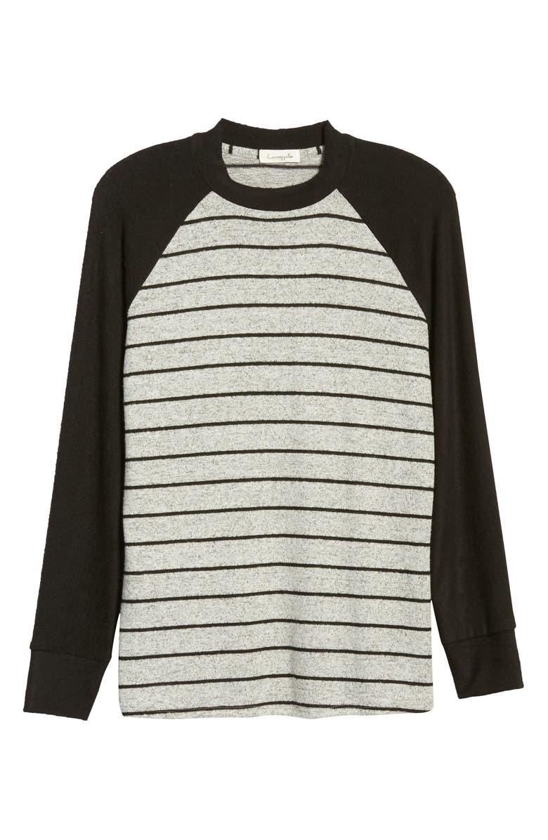 Loveappella Raglan Sleeve Knit Top, Alternate, color, 