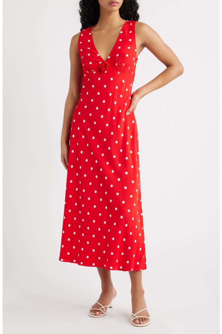 x Giadzy Terena Sleeveless Midi Dress, Main, color, ROSSA