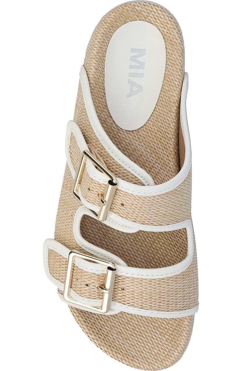 MIA Gazell Two-Strap Sandal, Alternate, color, Natural/ White