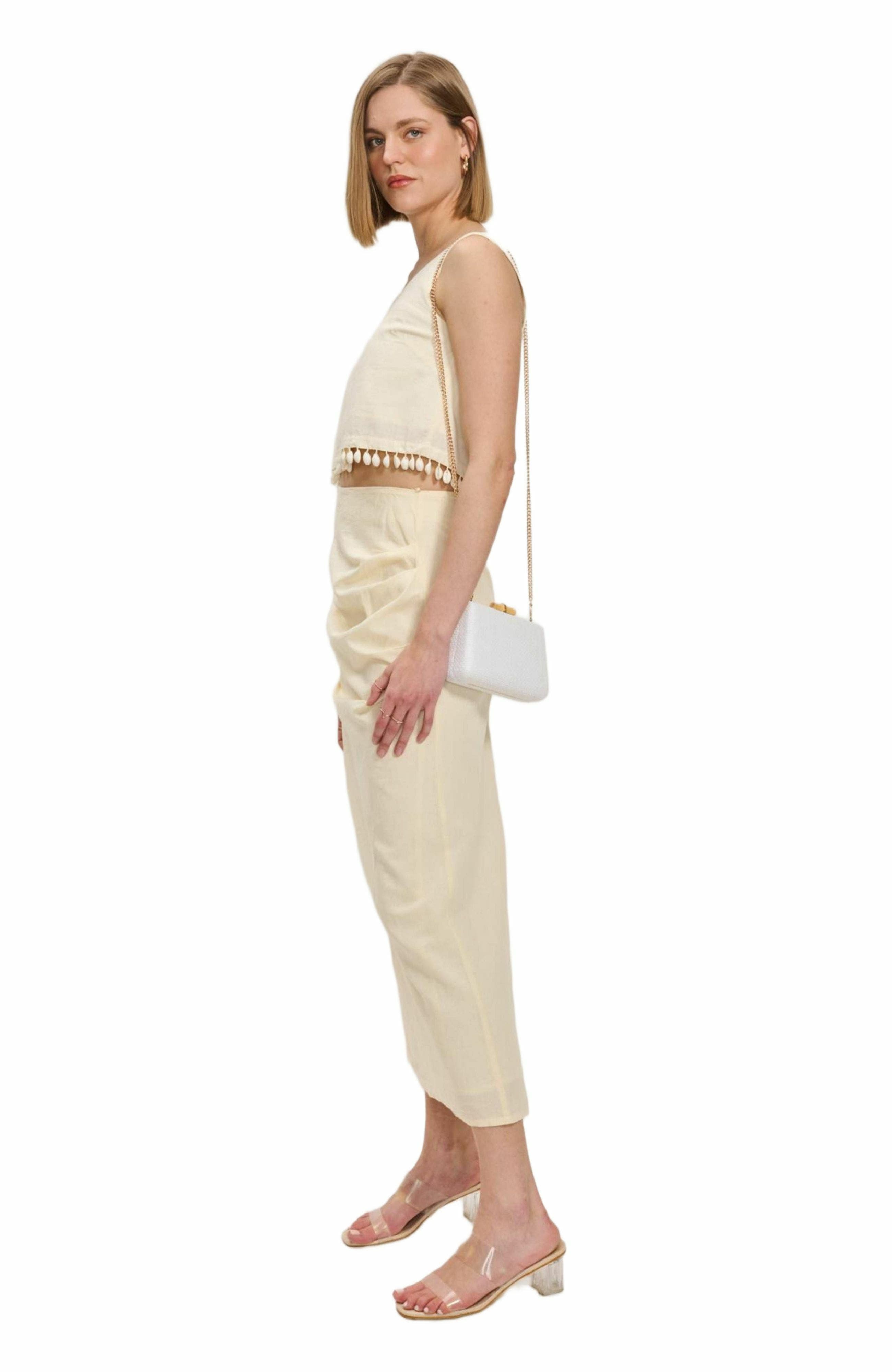 MODA LUXE Melina Evening Bag, Alternate, color, White