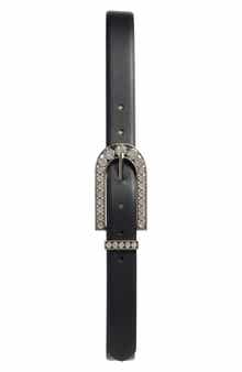Vince Camuto Crystal Embellish Slim Belt