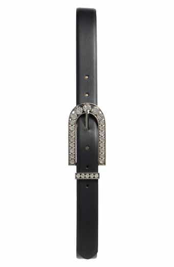 Vince Camuto Crystal Embellish Slim Belt