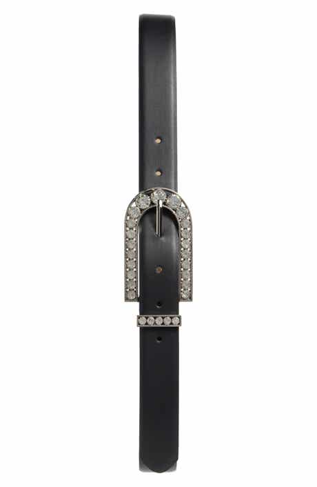 Vince Camuto Crystal Embellish Slim Belt