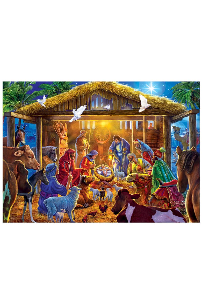 Star of Bethlehem 500pc Glitter Puzzle, Alternate, color, Multicolor