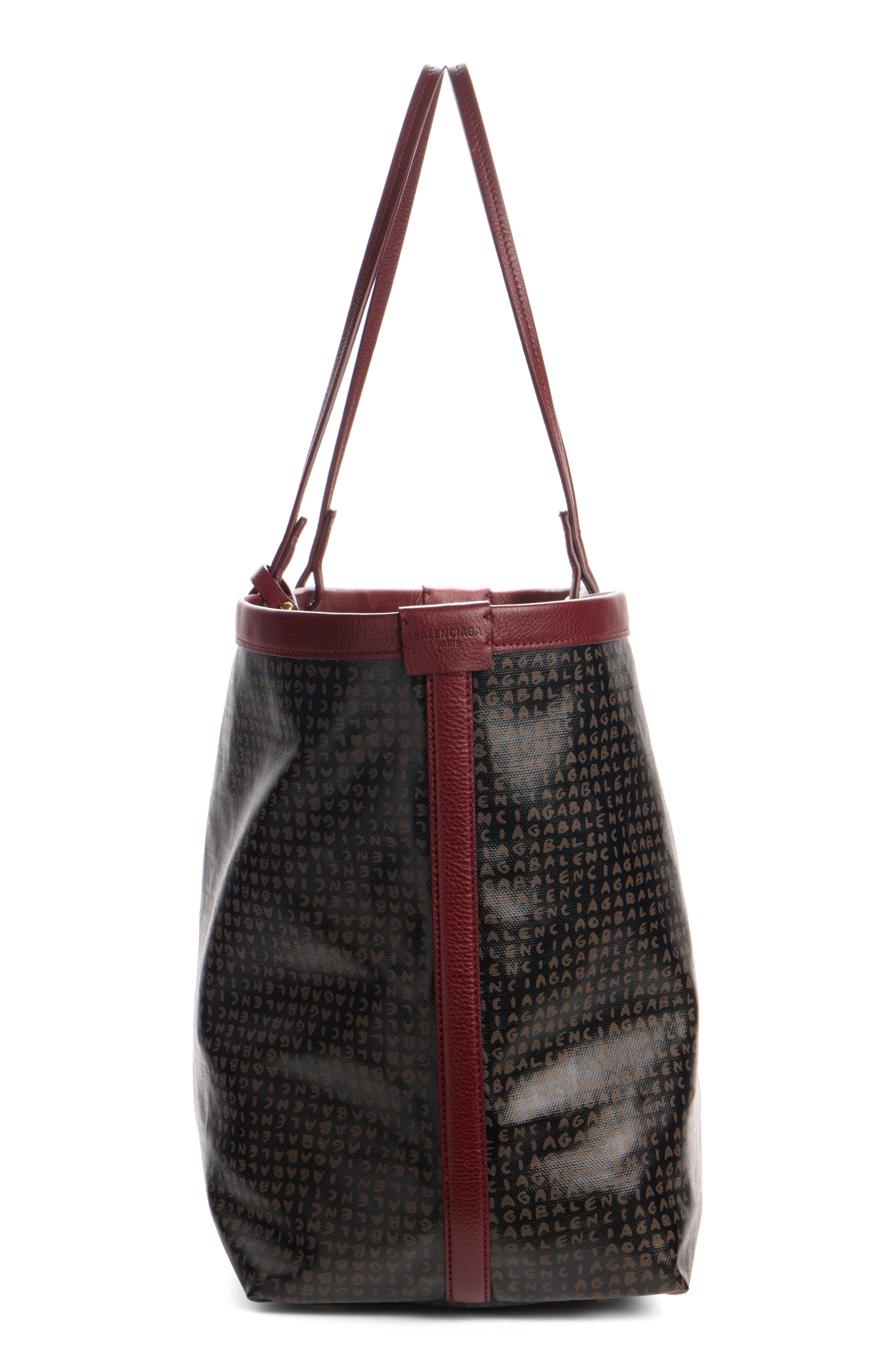 Medium Snob Coated Canvas Tote, Alternate, color, 6092 AMARANTH