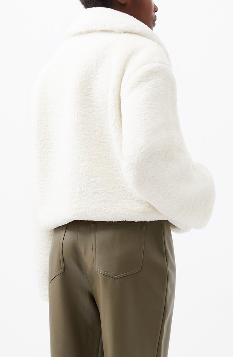French Connection Alex Faux Shearling Jacket, Alternate, color, 10-Classic Cream