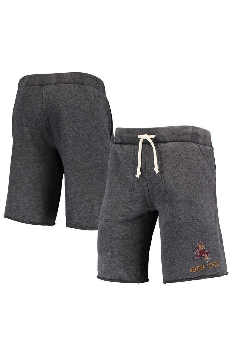 ALTERNATIVE APPAREL Men's Heathered Black Alternative Apparel Arizona State Sun Devils Victory Lounge Shorts, Main, color, 