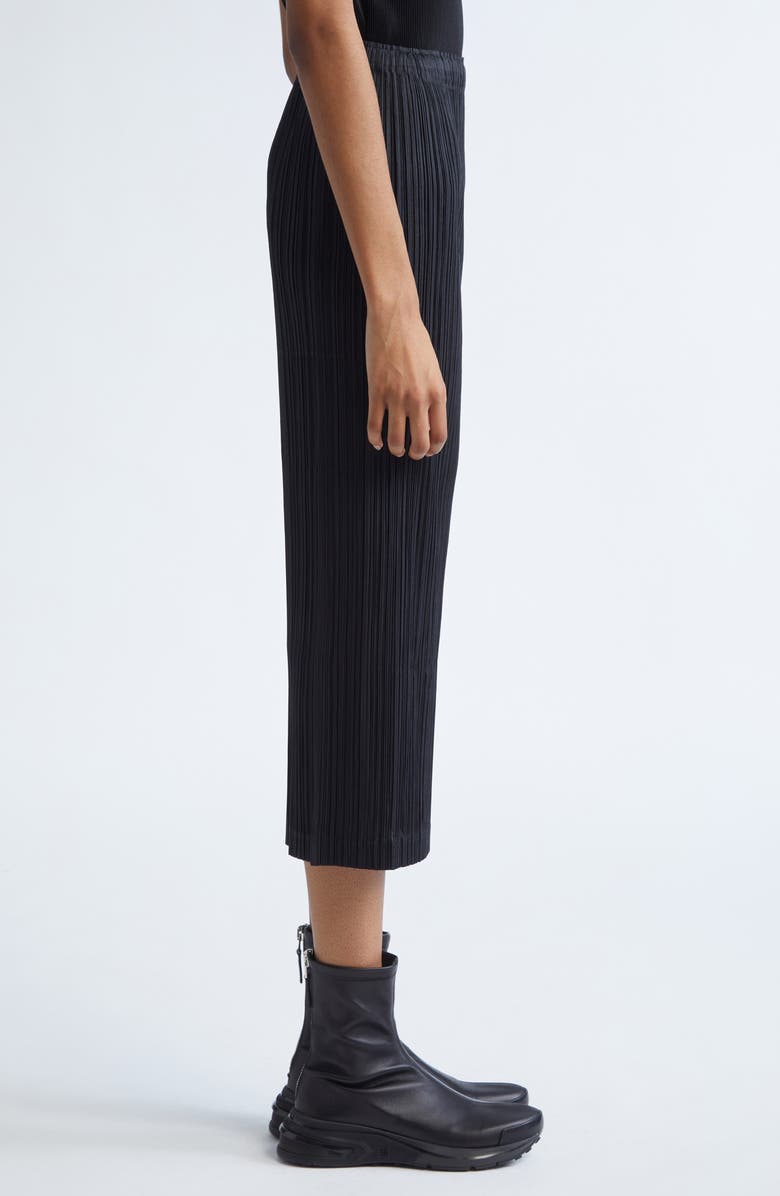 Pleats Please Issey Miyake Thicker Bottoms 1 Pleated Skirt, Alternate, color, Black