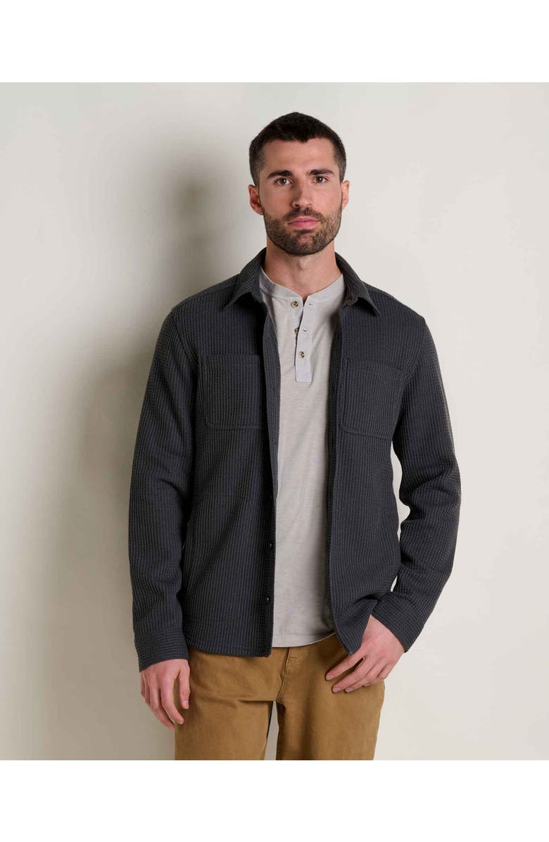Toad & Co Bitterroot Long Sleeve Shirt Jacket, Main, color, Soot