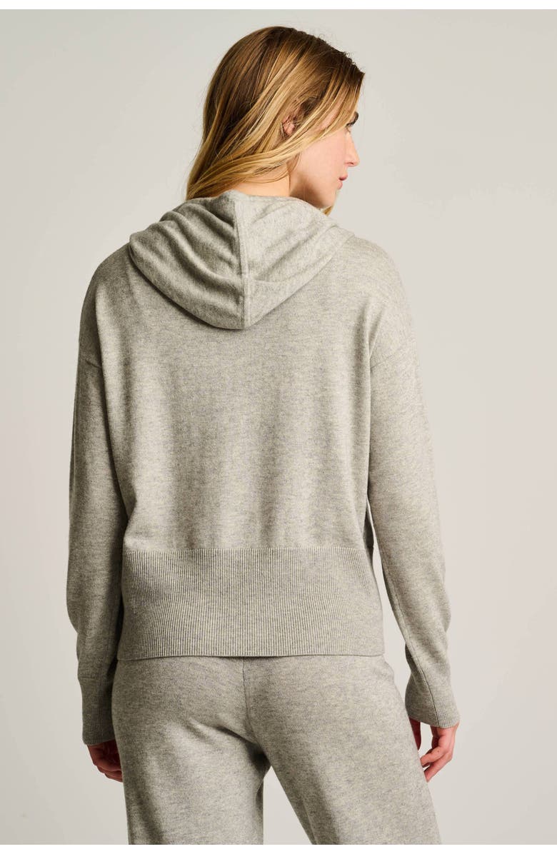 Lisa Todd Poppy Knit Hoodie, Alternate, color, Fog