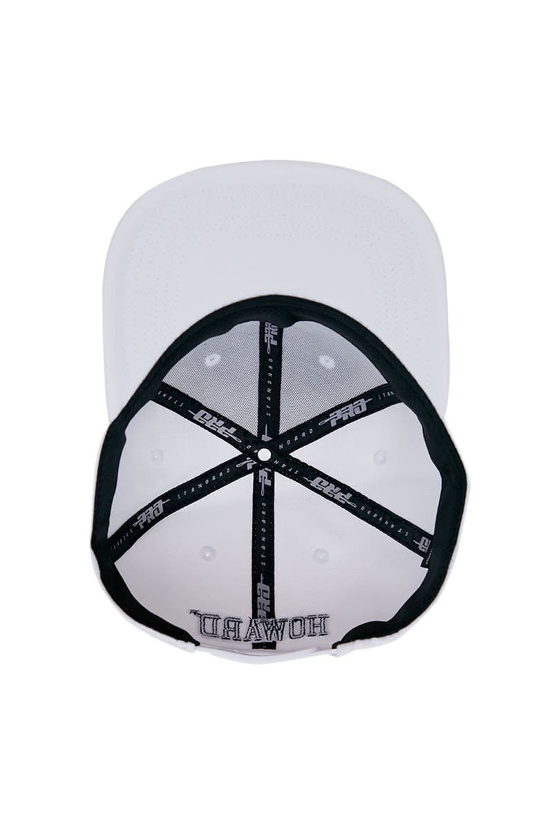 PRO STANDARD Men's Pro Standard White Howard Bison Mascot Evergreen Wool Snapback Hat, Alternate, color, 