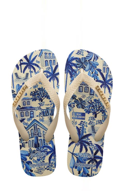x Farm Rio Print Footbed Flip Flop (Women)