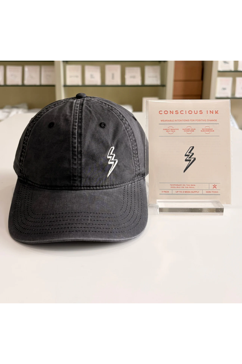 Lightning Bolt Access Cap + Ink, Alternate, color, Faded Black