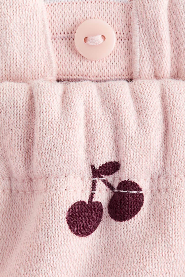 2-piece Printed Sweatshirt And Joggers Set, Alternate, color, Light pink/cherries