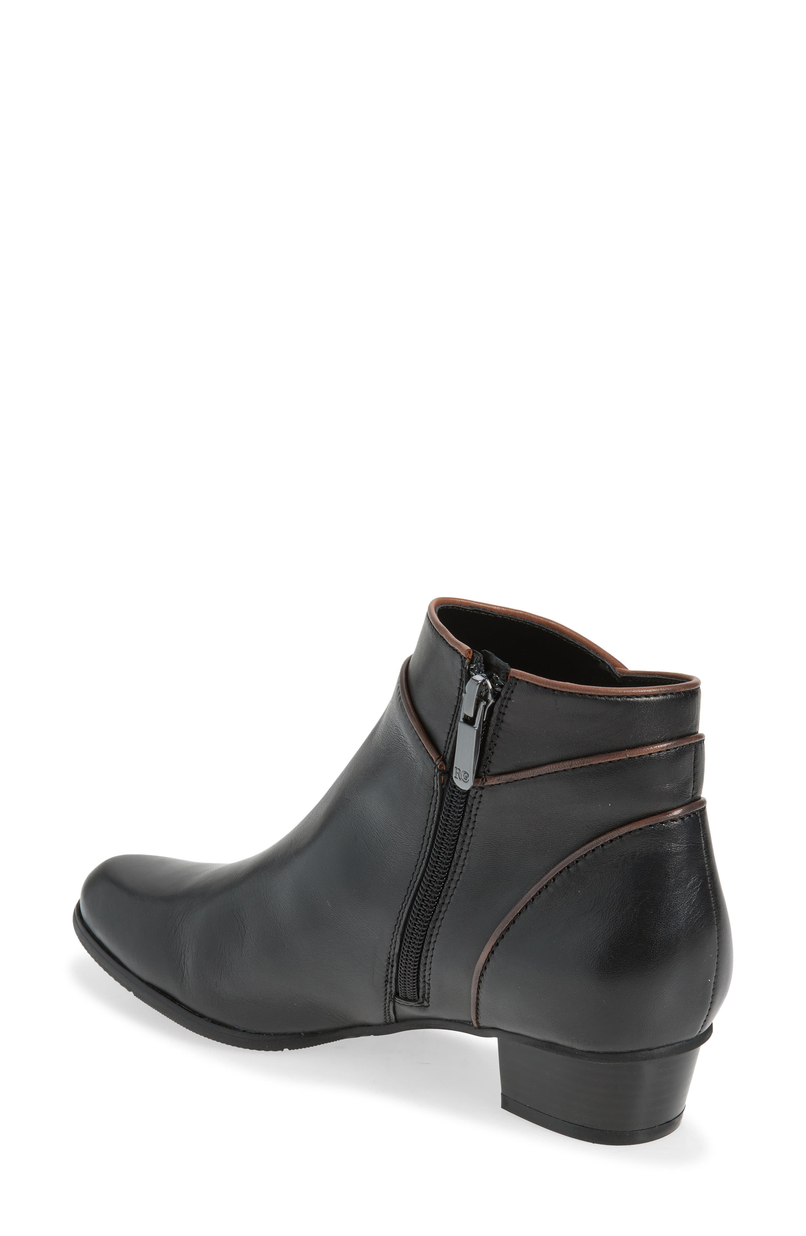 Stefany Leather Bootie, Alternate, color, GLOVE BLACK/ NOCE-115