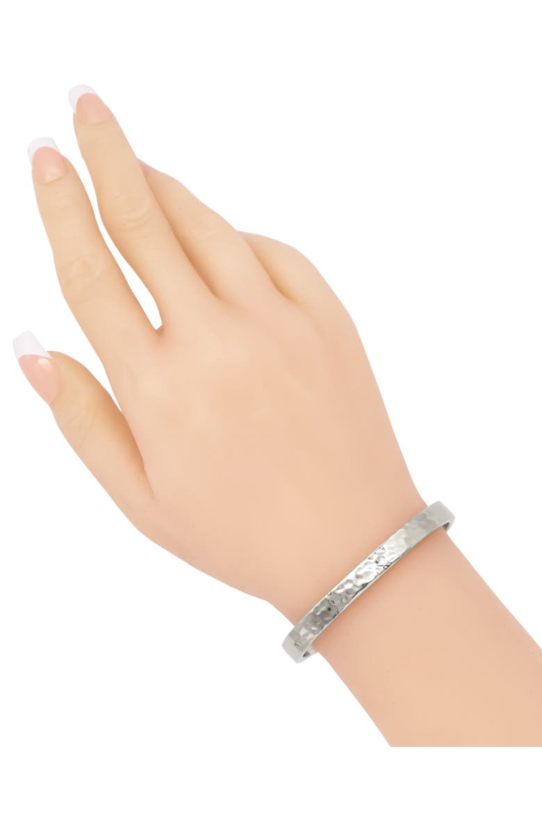 DEVATA Bali Hammer Cuff Bracelet in Sterling Silver, Alternate, color, Silver