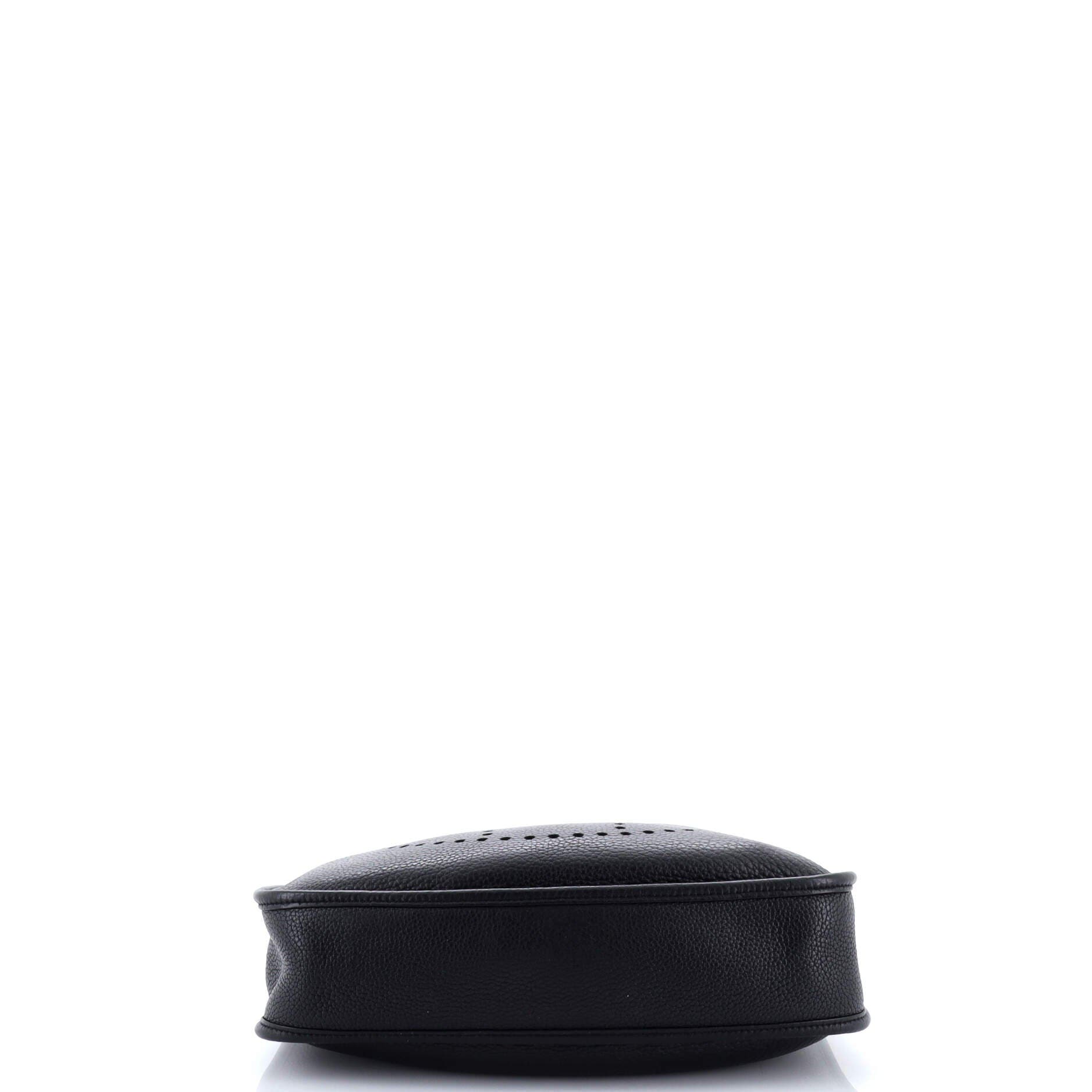 Pre-Owned Hermes Evelyne Bag Gen I Clemence PM, Alternate, color, Noir